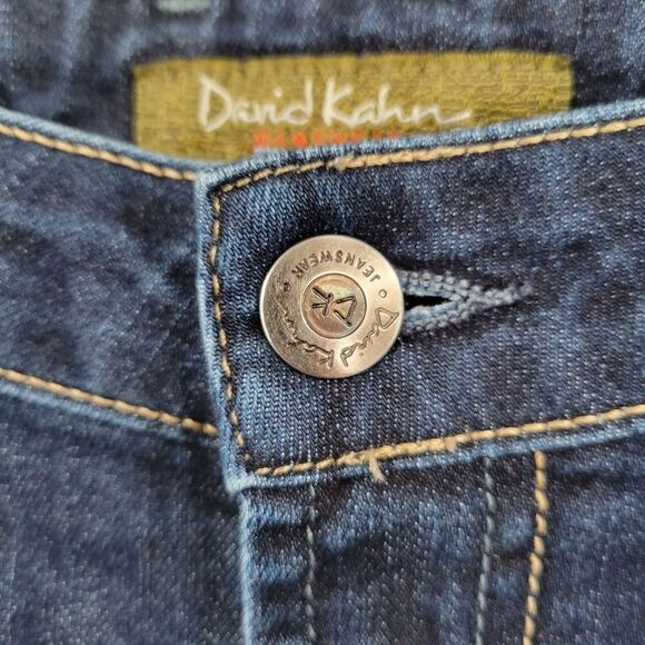 David Kahn Flared Denim Blue Jeans Dark Wash Women's Size 28 - Picture 10 of 13